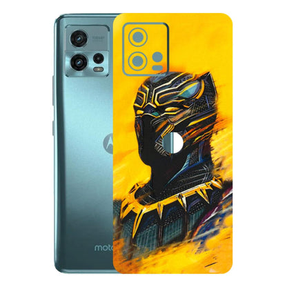 Motorola Phone Skins (All Models) - Yellow Panther - 3D Embossed Finish (L-54) Motorola Moto G72 (5G)