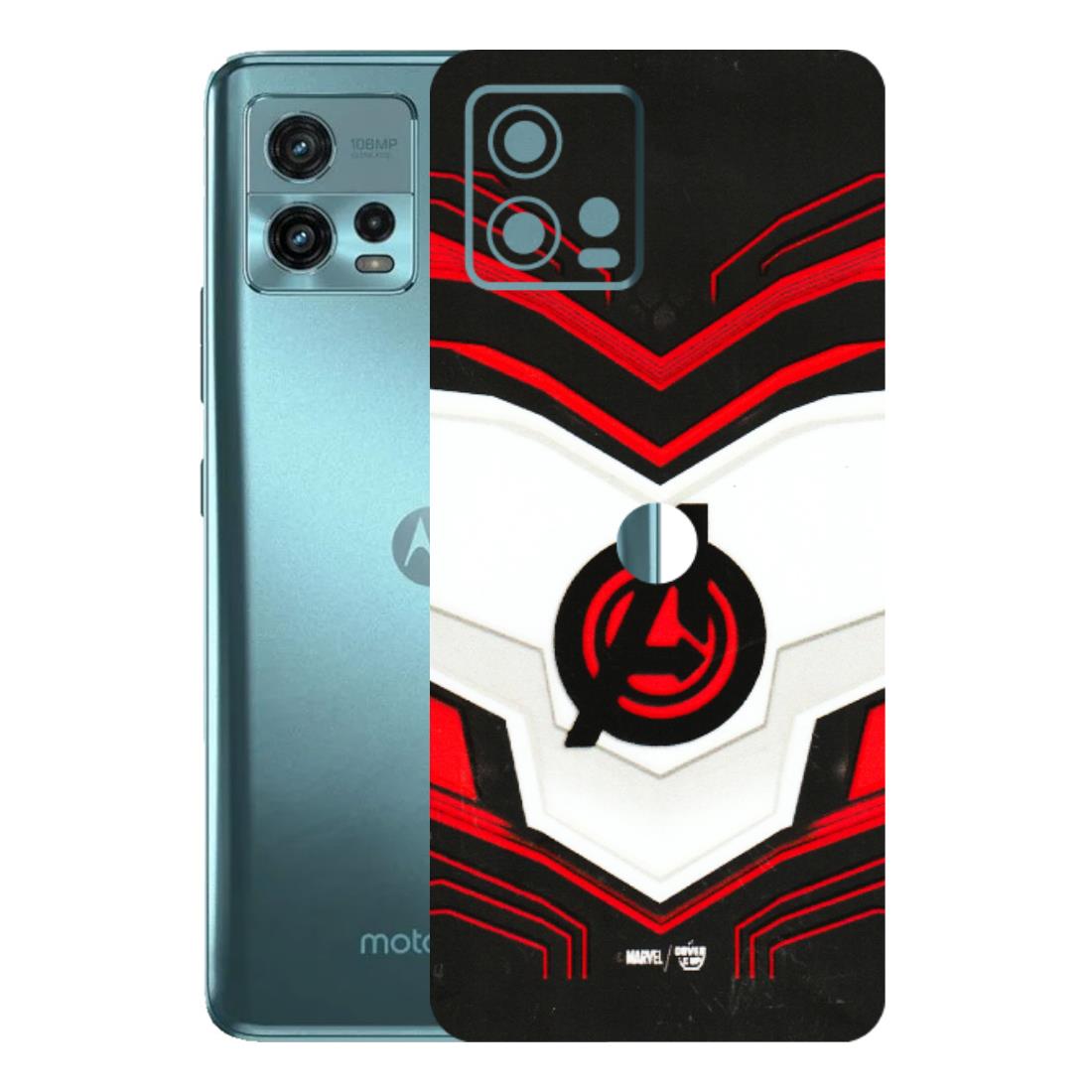 Motorola Phone Skins (All Models) - Avengers Logo - 3D Embossed Finish (L-55) Motorola Moto G72 (5G)