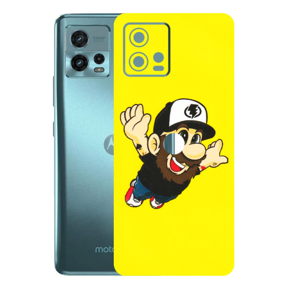 Motorola Phone Skins (All Models) - Flying Beardo - 3D Embossed Finish (L-60) Motorola Moto G72 (5G)