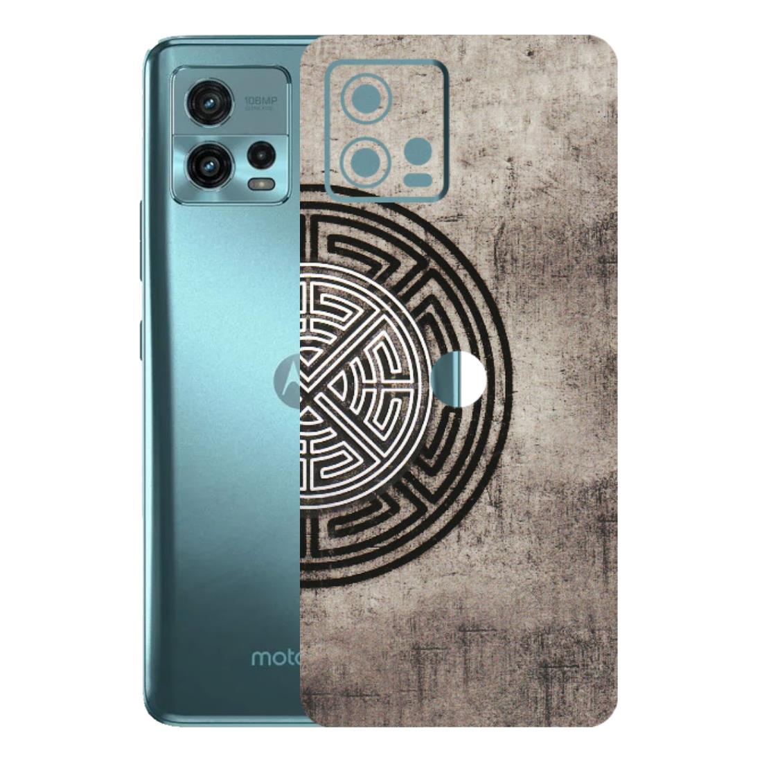 Motorola Phone Skins (All Models) - Mysterious Circular Design - 3D Embossed Finish (L-63) Motorola Moto G72 (5G)