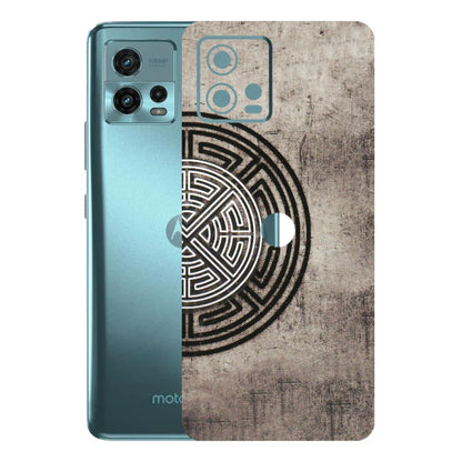 Motorola Phone Skins (All Models) - Mysterious Circular Design - 3D Embossed Finish (L-63) Motorola Moto G72 (5G)