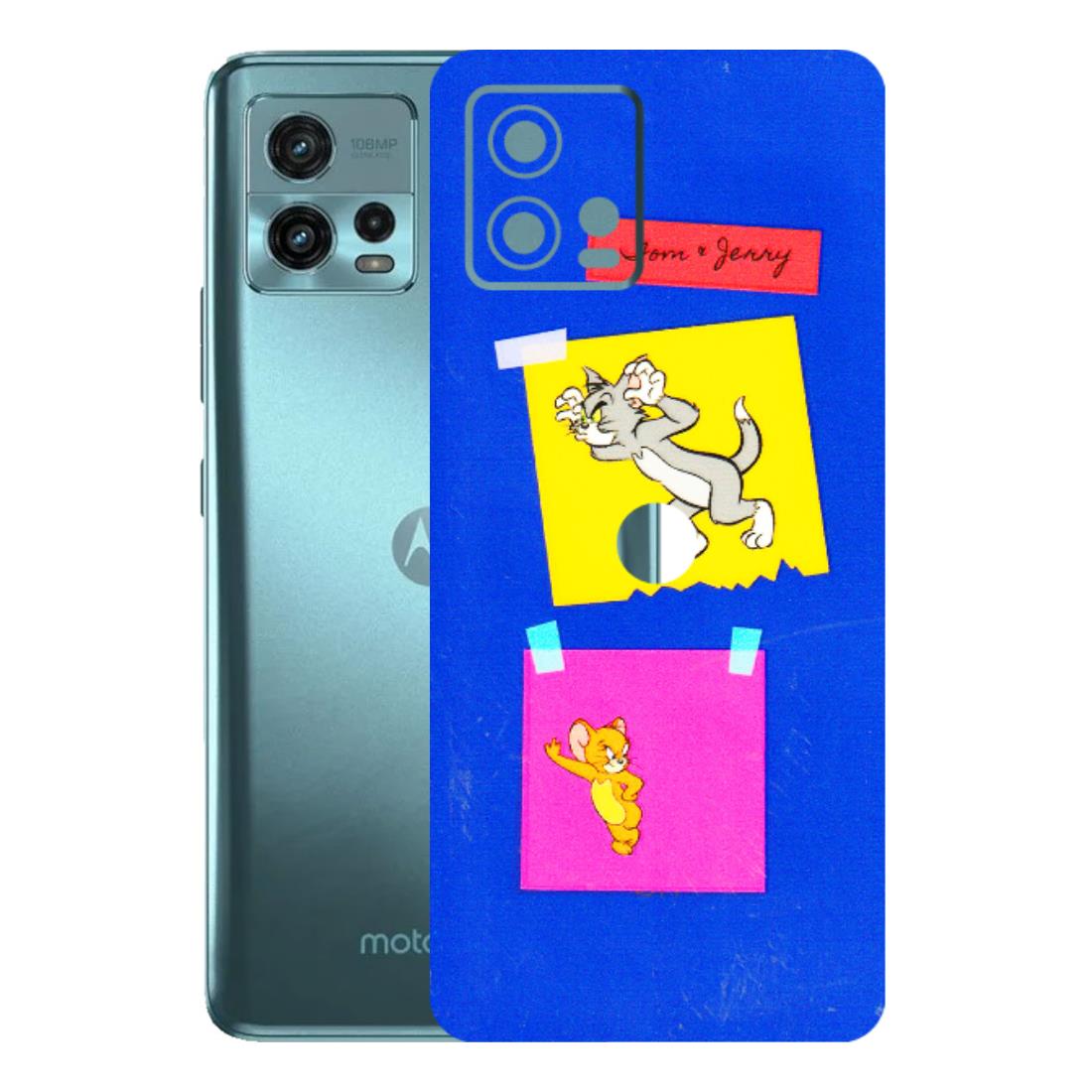 Motorola Phone Skins (All Models) - Tom N Jerry Sticky Notes - 3D Embossed Finish (L-88) Motorola Moto G72 (5G)