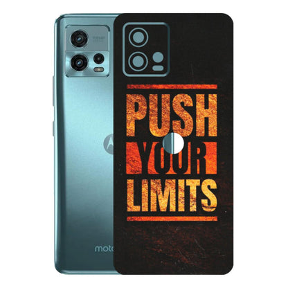 Motorola Phone Skins (All Models) - Push Your Limits - Matte Finish (M-118) Motorola Moto G72 (5G)