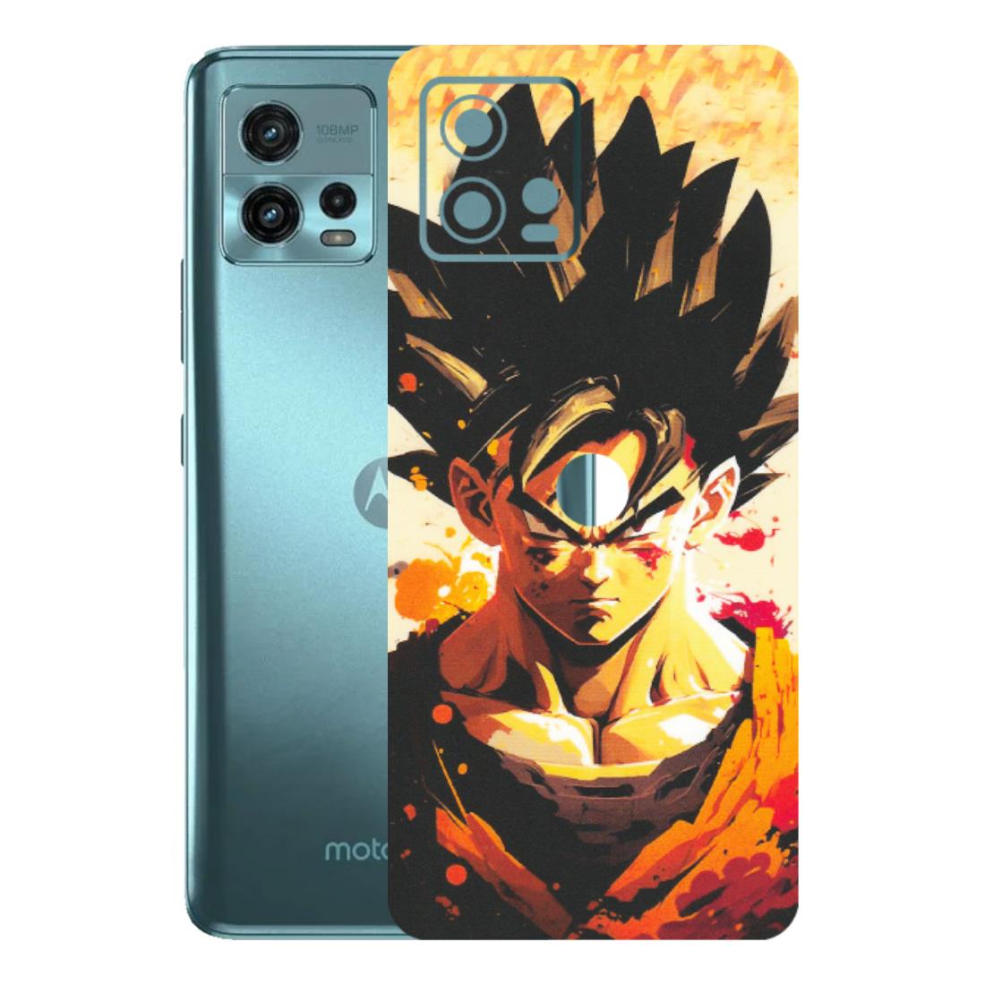 Motorola Phone Skins (All Models) - Angry Goku - Matte Finish (M-12) Motorola Moto G72 (5G)