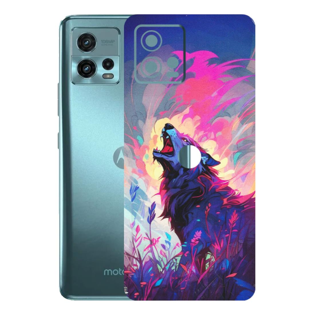 Motorola Phone Skins (All Models) - New Wild Wolf Abstract - Matte Finish (M-125) Motorola Moto G72 (5G)