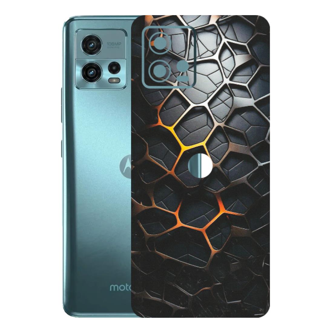 Motorola Phone Skins (All Models) - New Abstract Graphite Tiles - Matte Finish (M-130) Motorola Moto G72 (5G)
