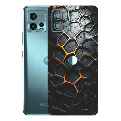 Motorola Phone Skins (All Models) - New Abstract Graphite Tiles - Matte Finish (M-130) Motorola Moto G72 (5G)