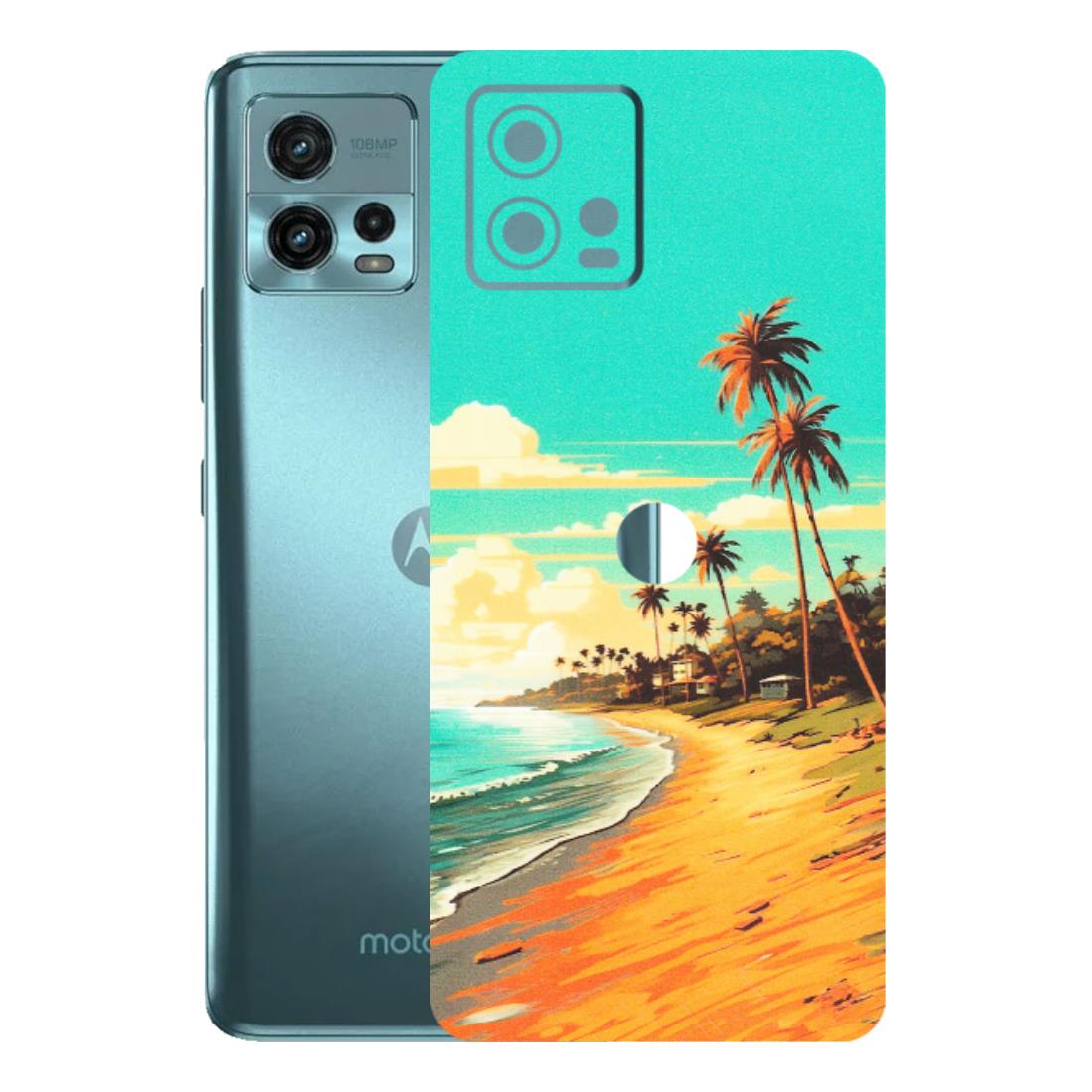Motorola Phone Skins (All Models) - Miami Beach - Matte Finish (M-136) Motorola Moto G72 (5G)