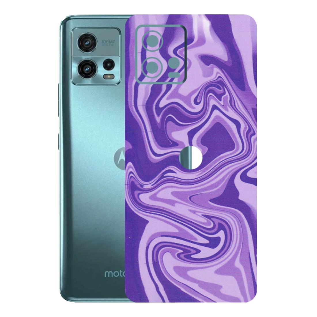 Motorola Phone Skins (All Models) - Hazy Purple Nights - Matte Finish (M-14) Motorola Moto G72 (5G)