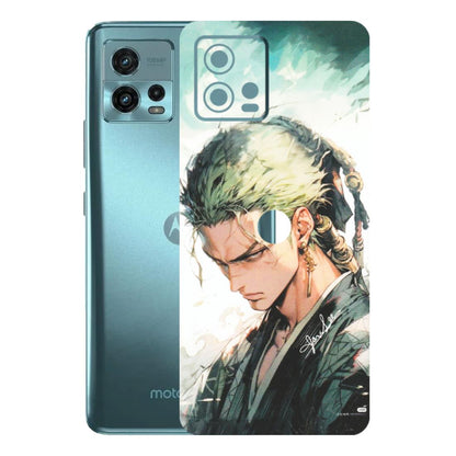 Motorola Phone Skins (All Models) - Pirate Hunter One Piece Anime - Matte Finish (M-157) Motorola Moto G72 (5G)