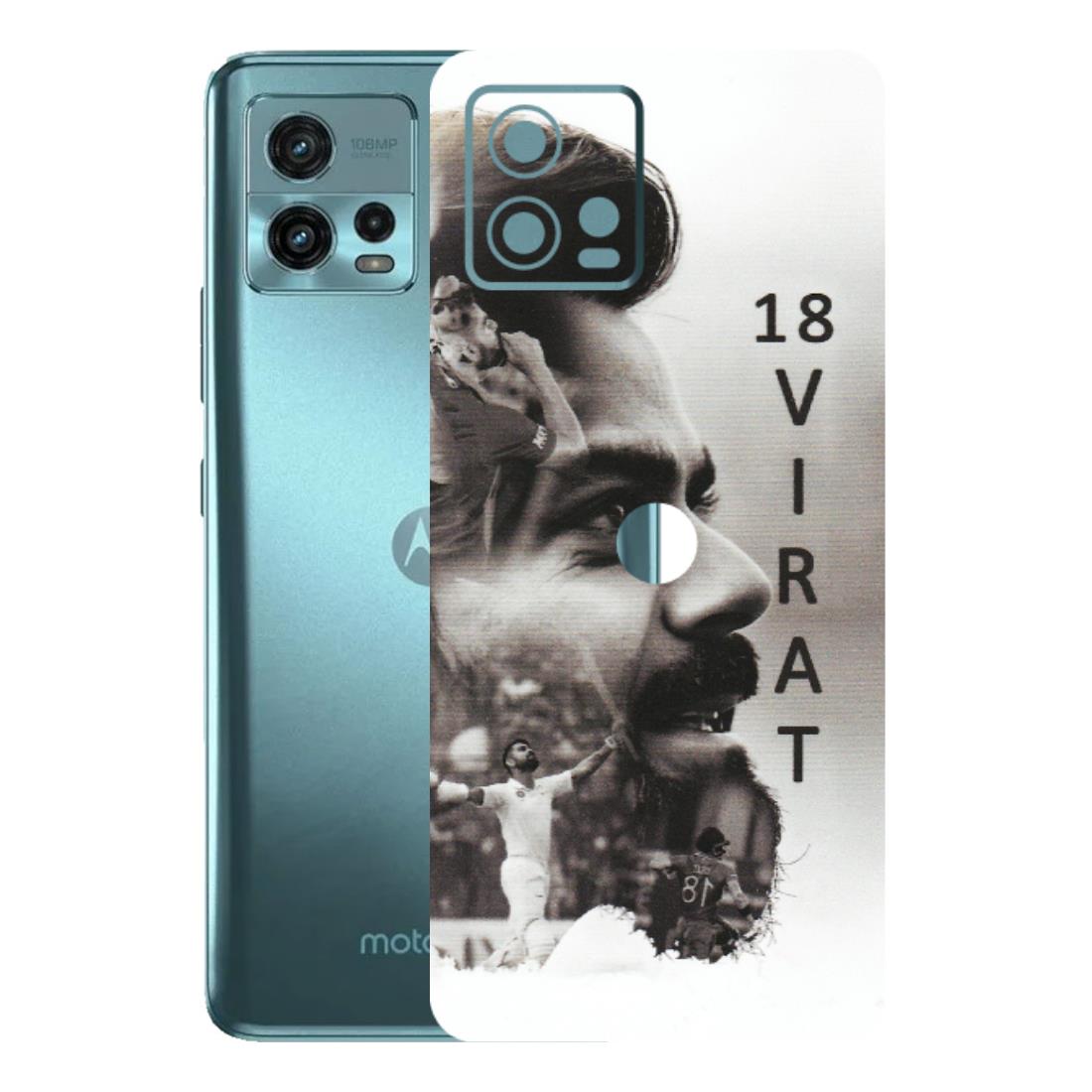 Motorola Phone Skins (All Models) - Virat Kohli Cricketer - Matte Finish (M-163) Motorola Moto G72 (5G)
