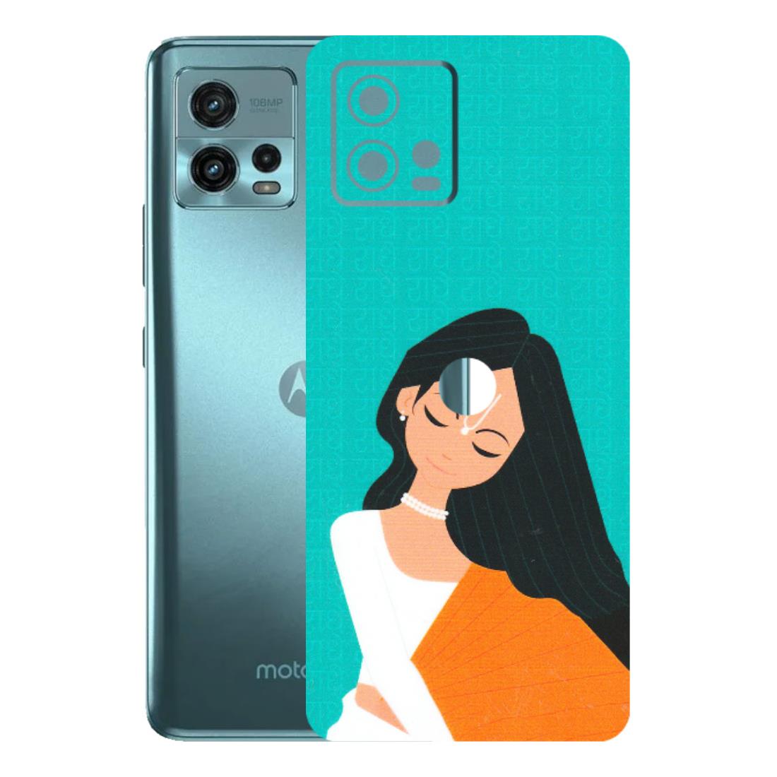 Motorola Phone Skins (All Models) - Radhe Radhe With Hindu Symbol - Matte Finish (M-164) Motorola Moto G72 (5G)