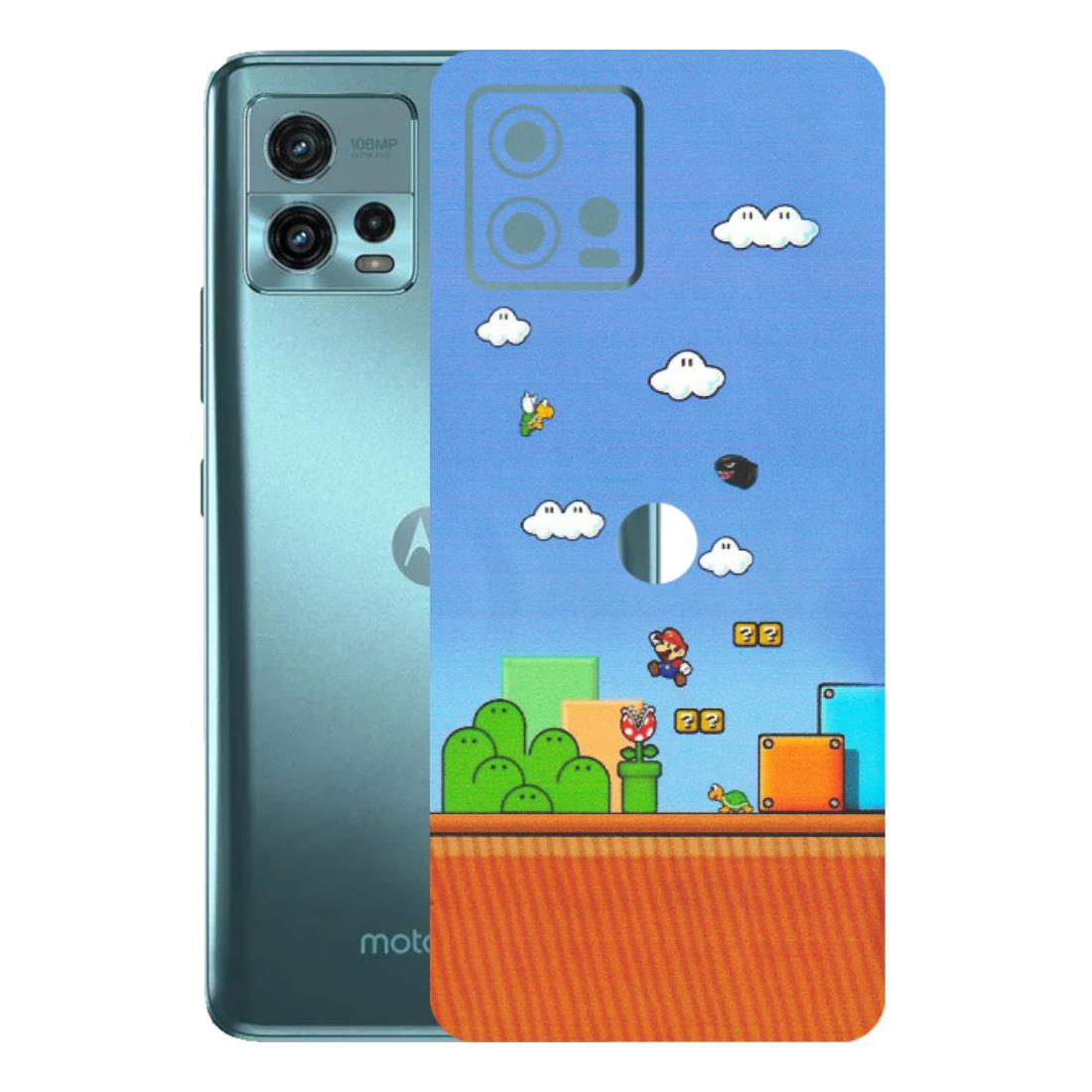 Motorola Phone Skins (All Models) - Mario Game Scene - Matte Finish (M-24) Motorola Moto G72 (5G)