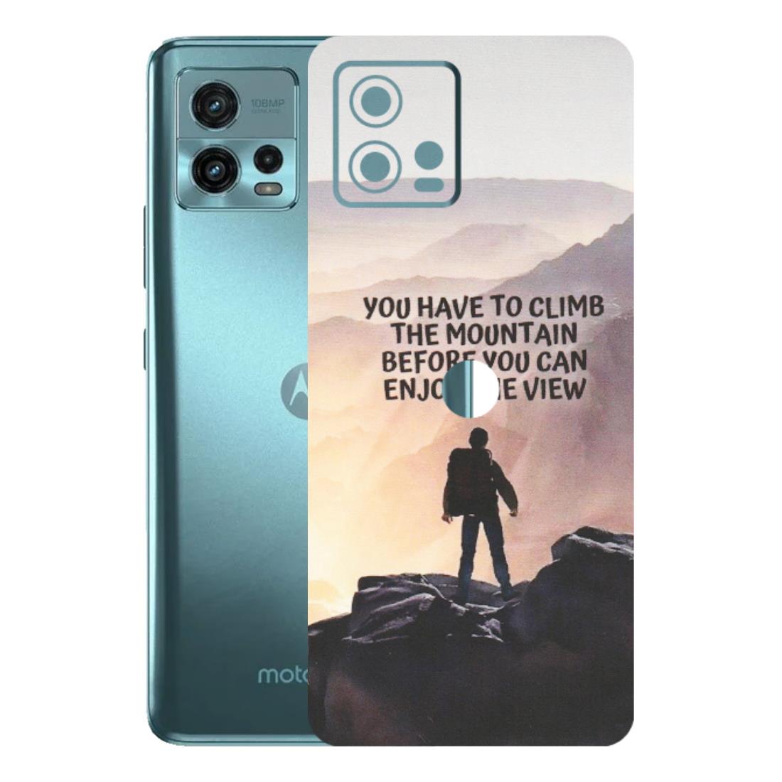 Motorola Phone Skins (All Models) - Motivational Hiking Mountain - Matte Finish (M-28) Motorola Moto G72 (5G)