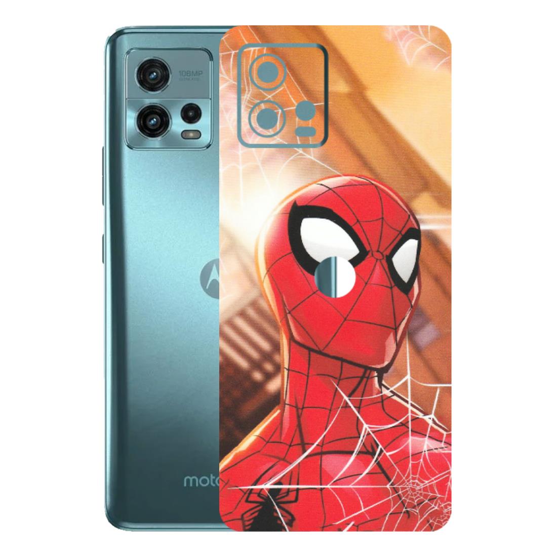 Motorola Phone Skins (All Models) - Spiderman Face New - Matte Finish (M-41) Motorola Moto G72 (5G)