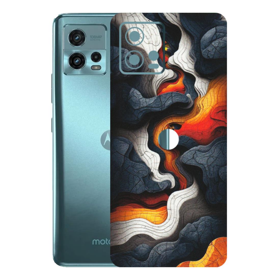 Motorola Phone Skins (All Models) - Abstract Volcanic Layers - Matte Finish (M-52) Motorola Moto G72 (5G)