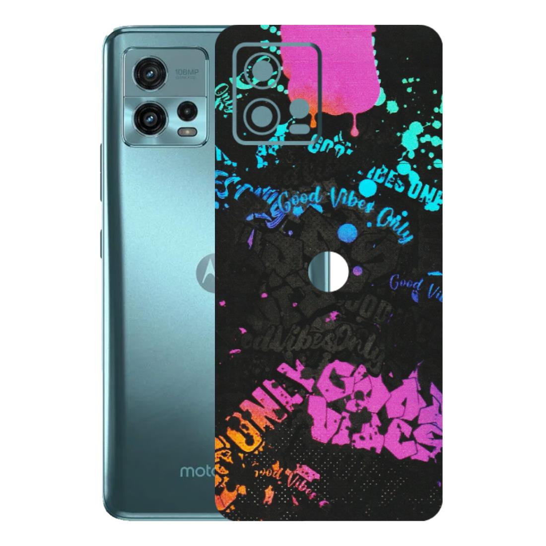 Motorola Phone Skins (All Models) - Majestic Black Vibes - Matte Finish (M-62) Motorola Moto G72 (5G)