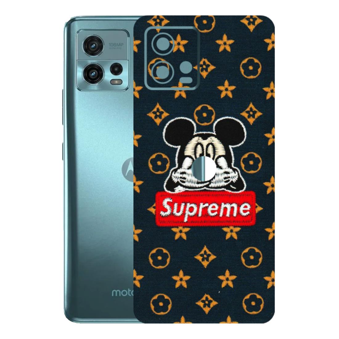 Motorola Phone Skins (All Models) - Mickey Supreme - Matte Finish (M-83) Motorola Moto G72 (5G)