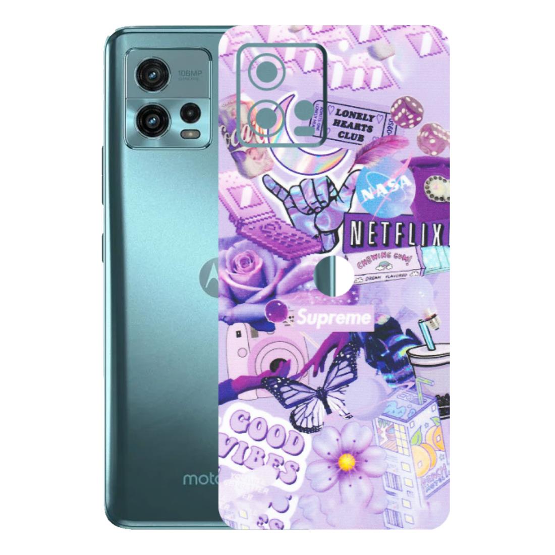 Motorola Phone Skins (All Models) - Supreme Purple Magic - Matte Finish (M-88) Motorola Moto G72 (5G)