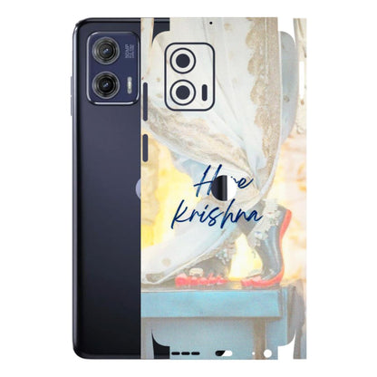 Motorola Phone Skins (All Models) - Hare Krishna - 3D Embossed Finish (L-03) Motorola Moto G73 (5G)