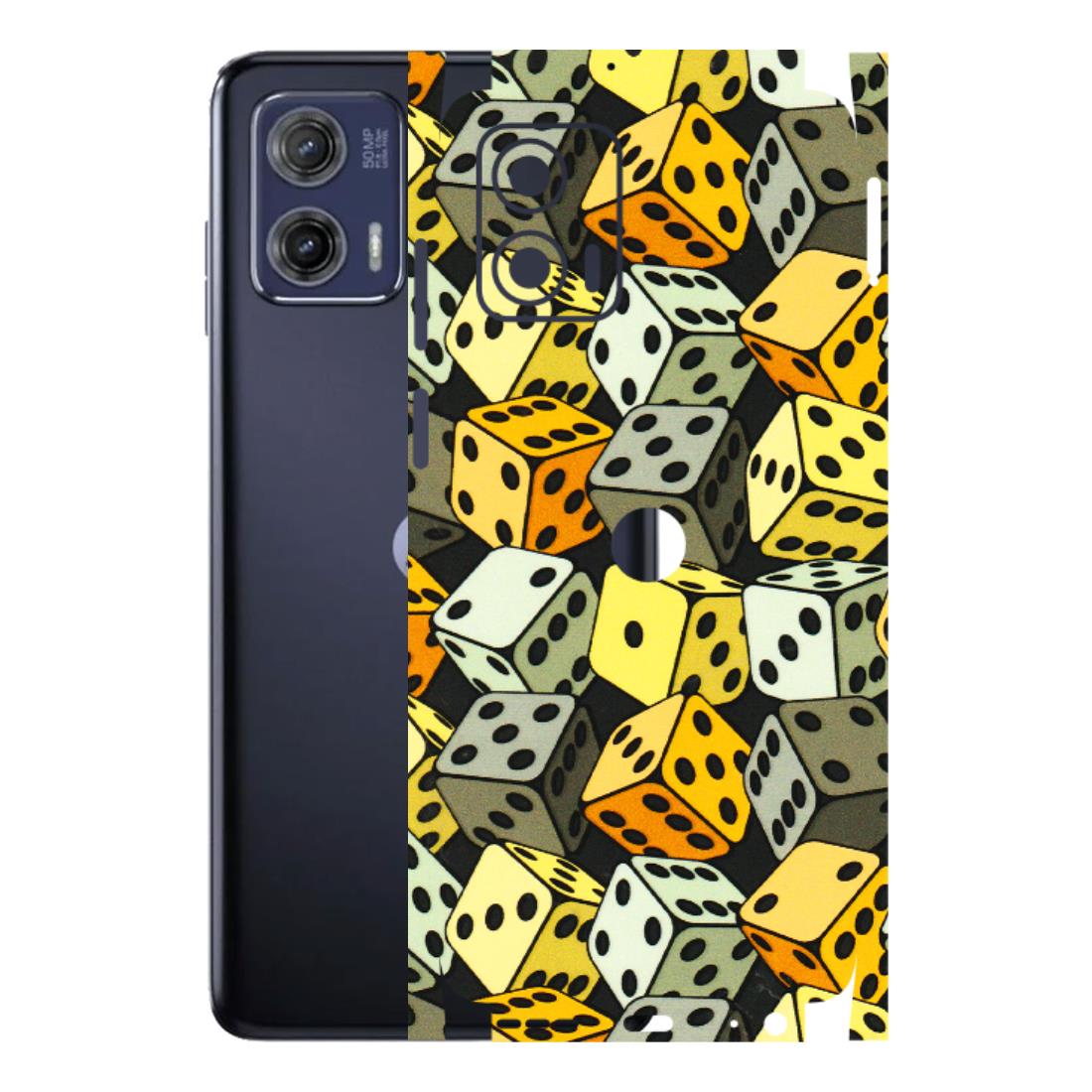 Motorola Phone Skins (All Models) - Dices Of Life - 3D Embossed Finish (L-04) Motorola Moto G73 (5G)