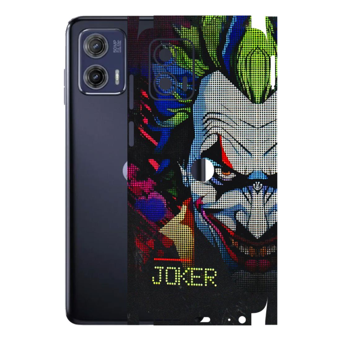 Motorola Phone Skins (All Models) - Joker Dot Matrix - 3D Embossed Finish (L-08) Motorola Moto G73 (5G)