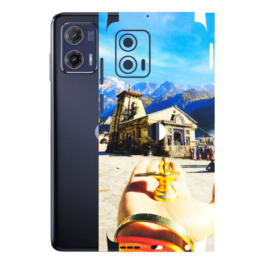 Motorola Phone Skins (All Models) - Beauty of Kedarnath - 3D Embossed Finish (L-108) Motorola Moto G73 (5G)