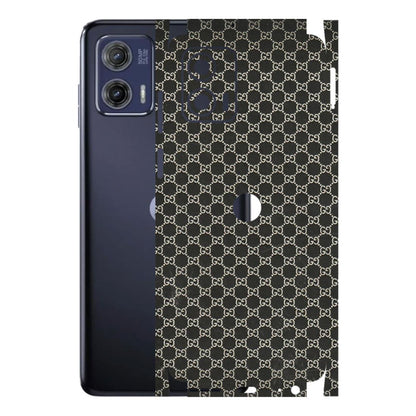 Motorola Phone Skins (All Models) - Black G Print - 3D Embossed Finish (L-109) Motorola Moto G73 (5G)