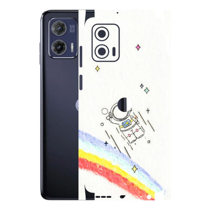 Motorola Phone Skins (All Models) - Milkyway Astronaut - 3D Embossed Finish (L-110) Motorola Moto G73 (5G)