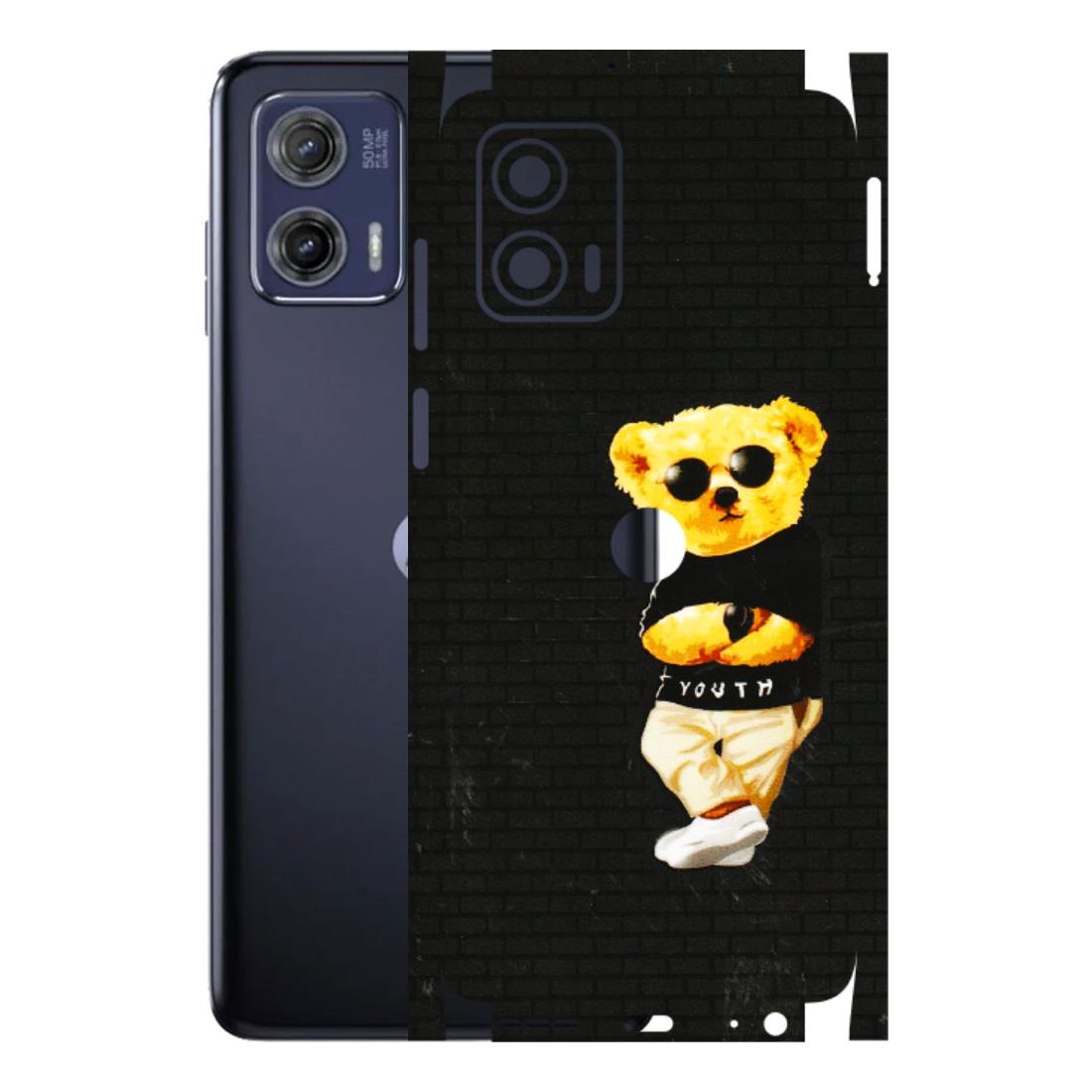 Motorola Phone Skins (All Models) - Classy Teddy Bear - 3D Embossed Finish (L-116) Motorola Moto G73 (5G)