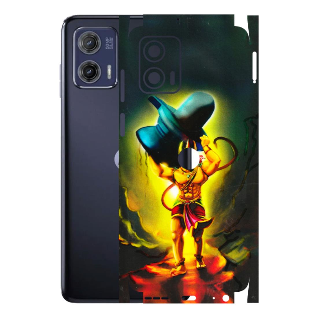 Motorola Phone Skins (All Models) - Hanuman Ji - 3D Embossed Finish (L-128) Motorola Moto G73 (5G)
