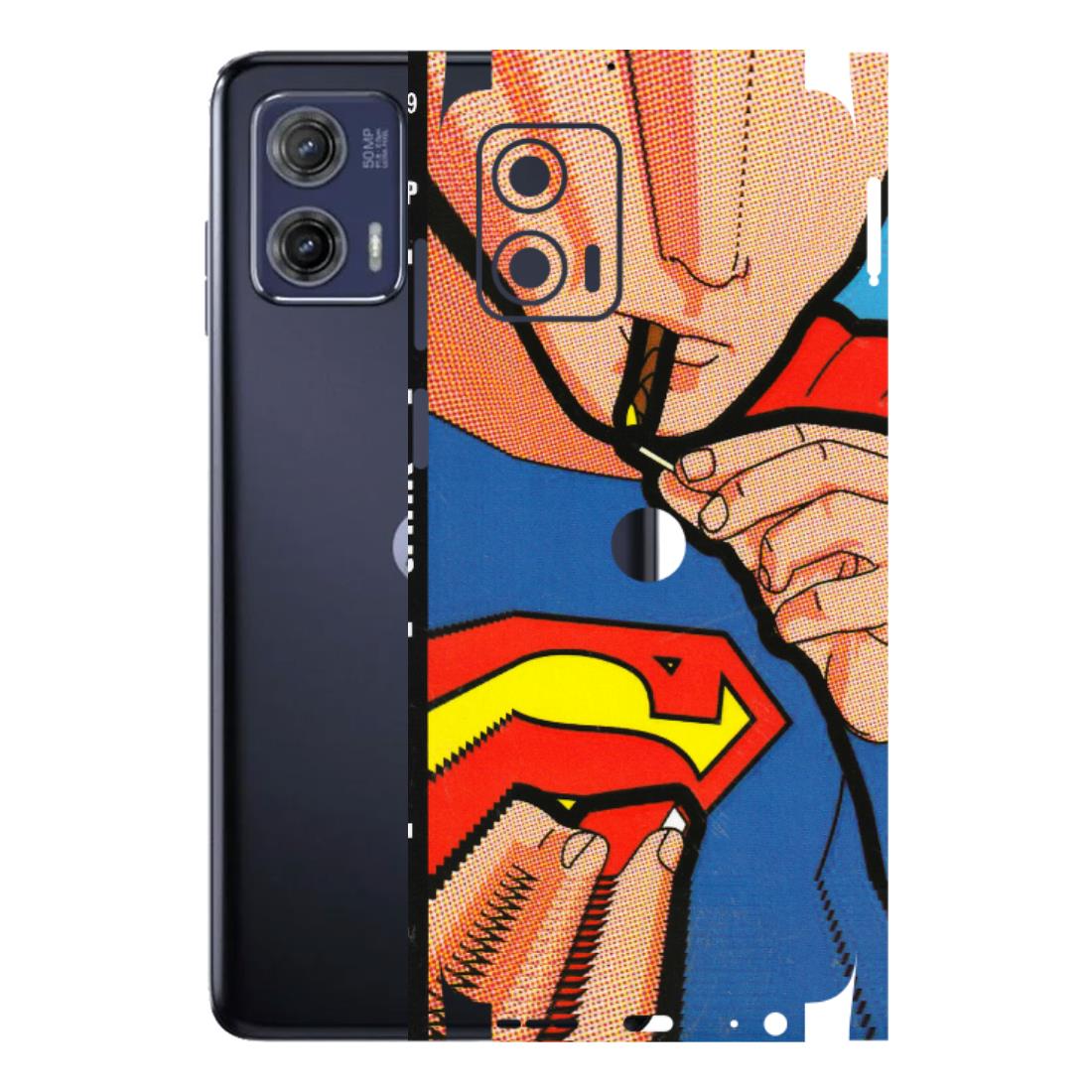 Motorola Phone Skins (All Models) - Superman Sutta - 3D Embossed Finish (L-130) Motorola Moto G73 (5G)