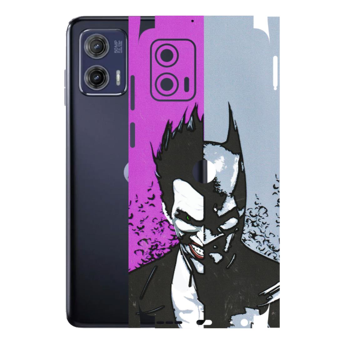Motorola Phone Skins (All Models) - Batman & Joker - 3D Embossed Finish (L-143) Motorola Moto G73 (5G)