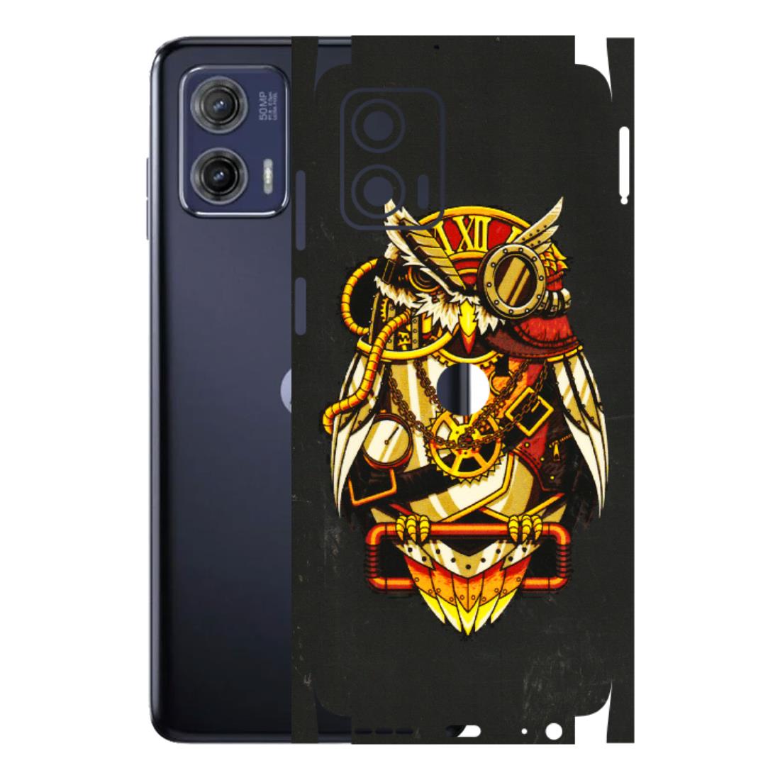 Motorola Phone Skins (All Models) - Classy Smart Owl - 3D Embossed Finish (L-144) Motorola Moto G73 (5G)