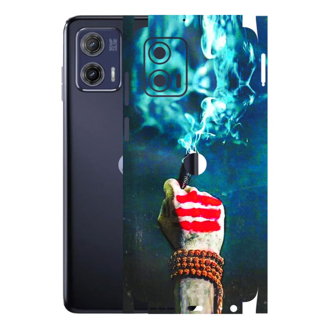 Motorola Phone Skins (All Models) - Mahadev Bhakt - 3D Embossed Finish (L-146) Motorola Moto G73 (5G)