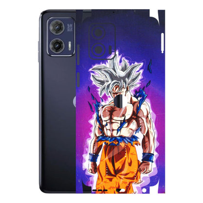 Motorola Phone Skins (All Models) - Goku Purple Anime - 3D Embossed Finish (L-147) Motorola Moto G73 (5G)