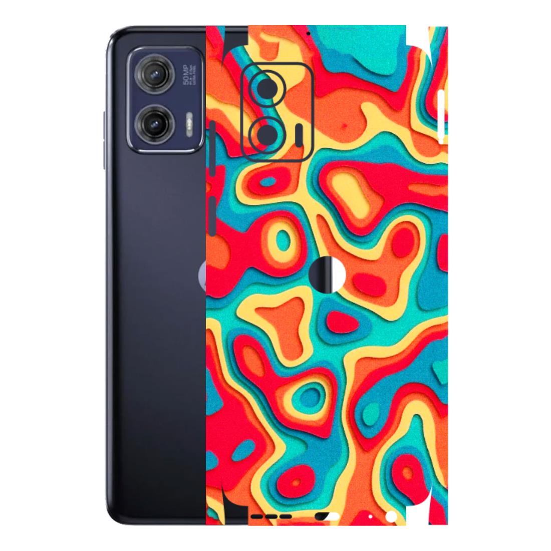 Motorola Phone Skins (All Models) - Abstract Swirl - 3D Embossed Finish (L-150) Motorola Moto G73 (5G)