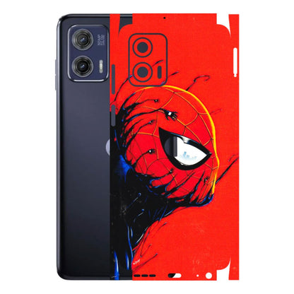 Motorola Phone Skins (All Models) - Spiderman Face Venom - 3D Embossed Finish (L-165) Motorola Moto G73 (5G)