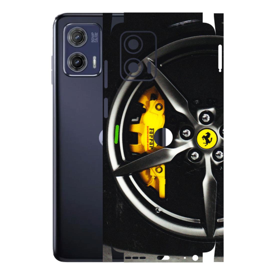 Motorola Phone Skins (All Models) - Ferrari Wheel Alloy - 3D Embossed Finish (L-173) Motorola Moto G73 (5G)