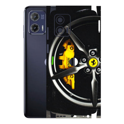 Motorola Phone Skins (All Models) - Ferrari Wheel Alloy - 3D Embossed Finish (L-173) Motorola Moto G73 (5G)