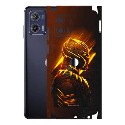 Motorola Phone Skins (All Models) - Gold Black Panther - 3D Embossed Finish (L-181) Motorola Moto G73 (5G)