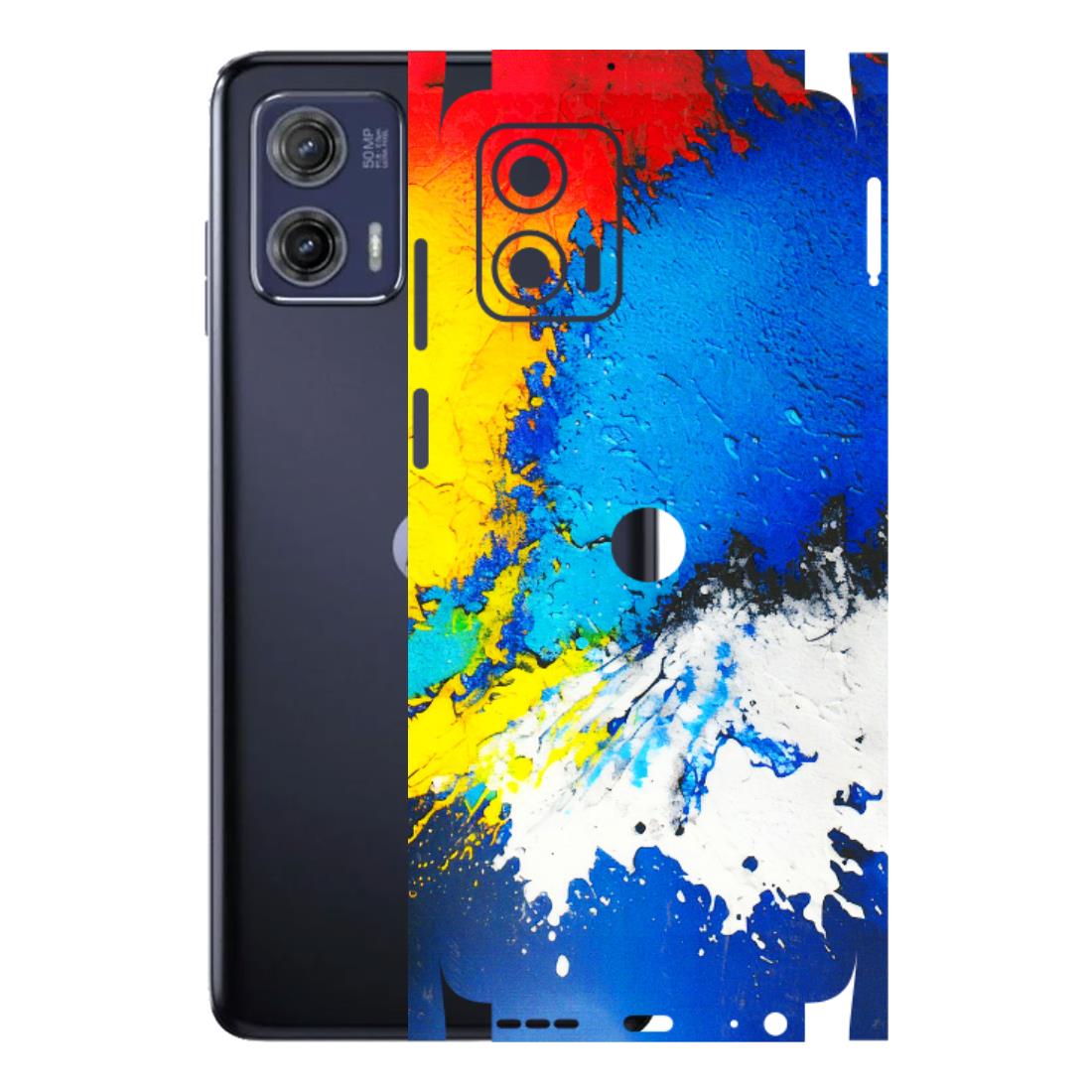 Motorola Phone Skins (All Models) - Acrylic Paint Spill - 3D Embossed Finish (L-229) Motorola Moto G73 (5G)