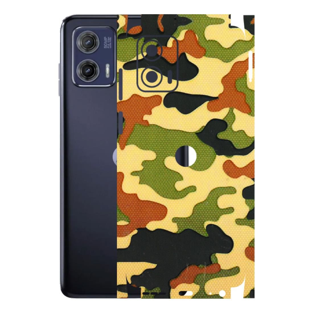 Motorola Phone Skins (All Models) - Indian Military - 3D Embossed Finish (L-234) Motorola Moto G73 (5G)