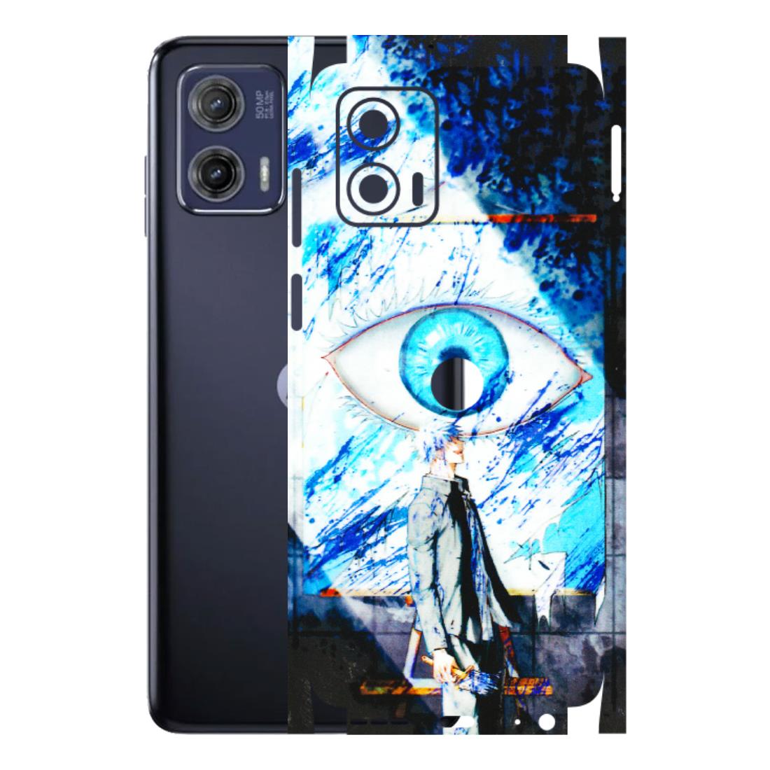 Motorola Phone Skins (All Models) - Gojo Satoru evil eye - 3D Embossed Finish (L-239) Motorola Moto G73 (5G)