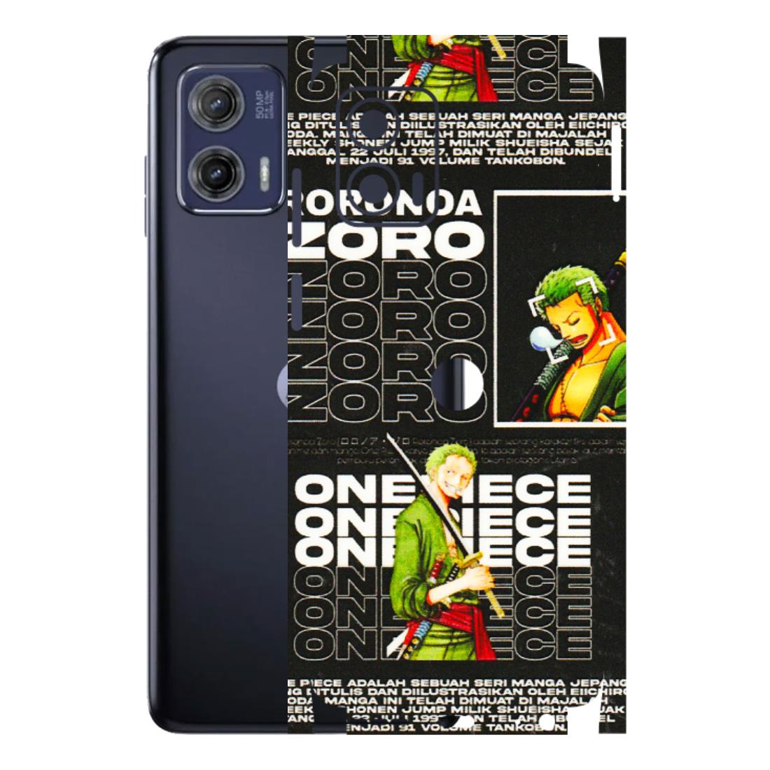 Motorola Phone Skins (All Models) - One Piece Zoro - 3D Embossed Finish (L-250) Motorola Moto G73 (5G)