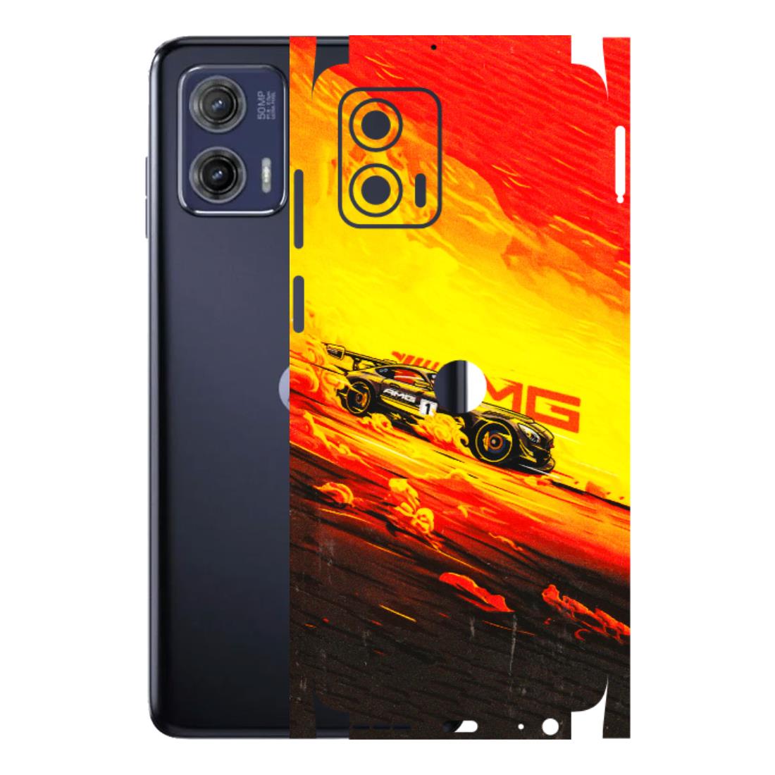 Motorola Phone Skins (All Models) - AMG Car Speed Cover - 3D Embossed Finish (L-256) Motorola Moto G73 (5G)