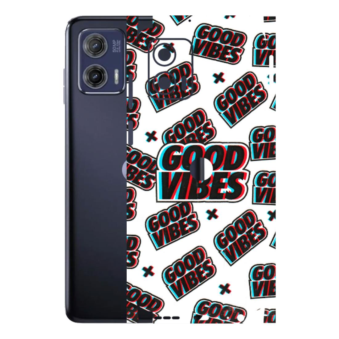Motorola Phone Skins (All Models) - Good Vibes - 3D Embossed Finish (L-282) Motorola Moto G73 (5G)