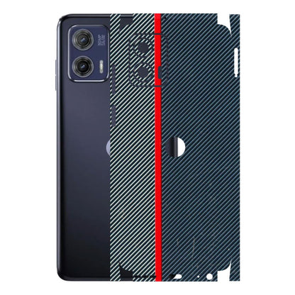 Motorola Phone Skins (All Models) - Blue Sober Lines - 3D Embossed Finish (L-305) Motorola Moto G73 (5G)