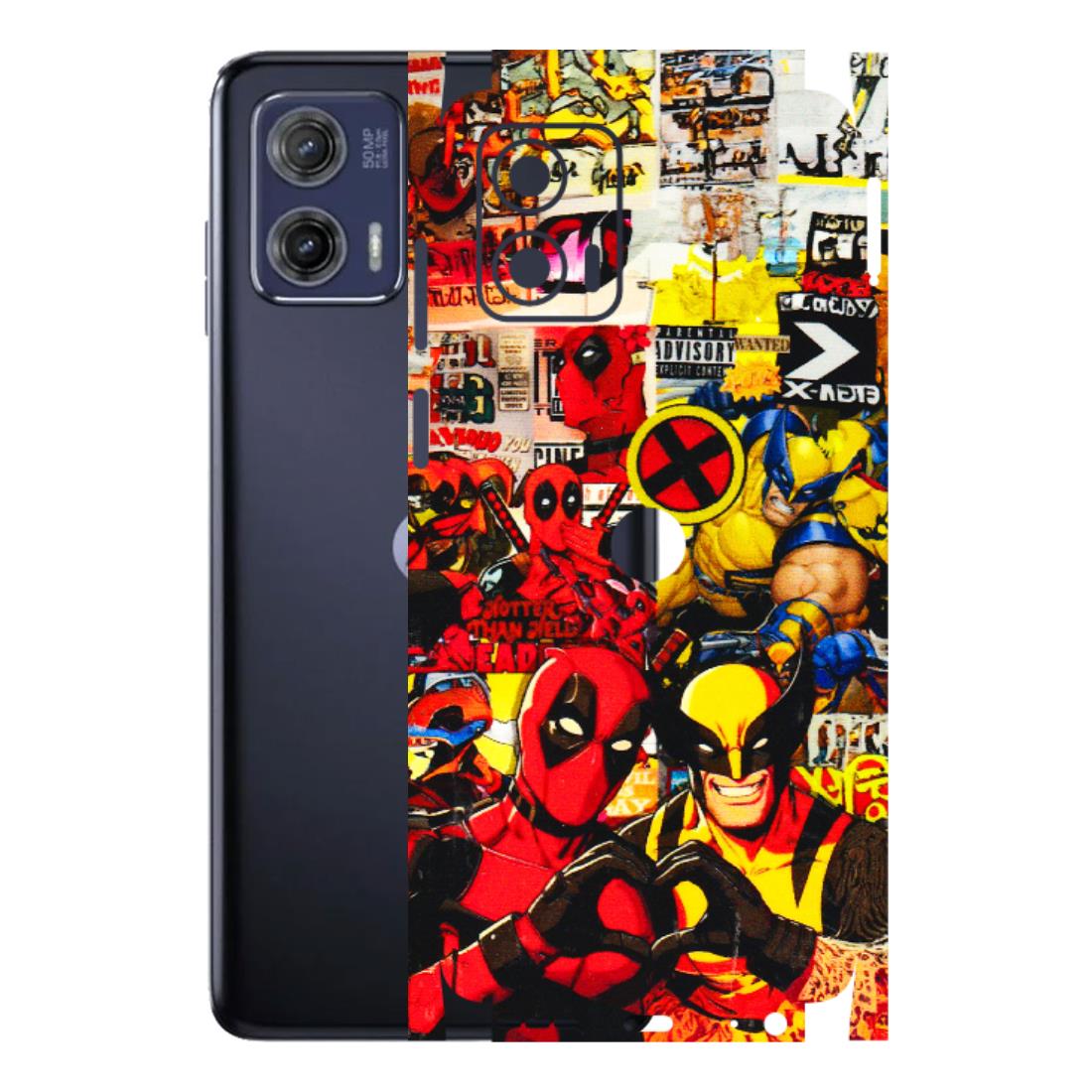 Motorola Phone Skins (All Models) - Spidy Wolverine - 3D Embossed Finish (L-310) Motorola Moto G73 (5G)