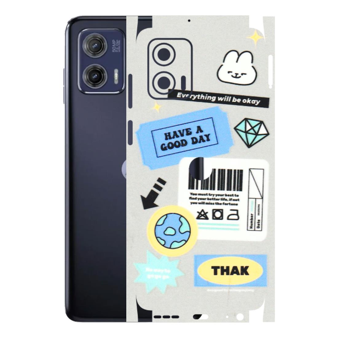 Motorola Phone Skins (All Models) - Will Be Okay Design - 3D Embossed Finish (L-316) Motorola Moto G73 (5G)